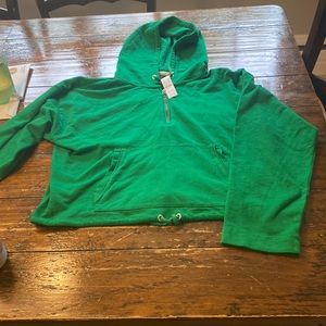 Bright green sweatshirt